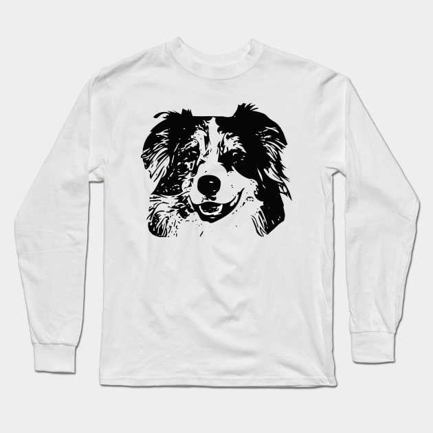 Australian Shepherd Dog Aussie Long Sleeve T-Shirt by DoggyStyles